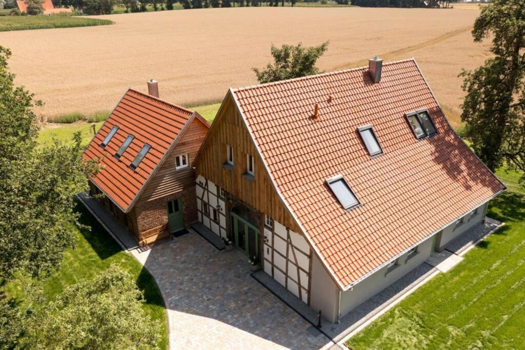 Zum Heuerling Ferienwohung Im Alten Stall Mit Sauna Versmold Kültér fotó